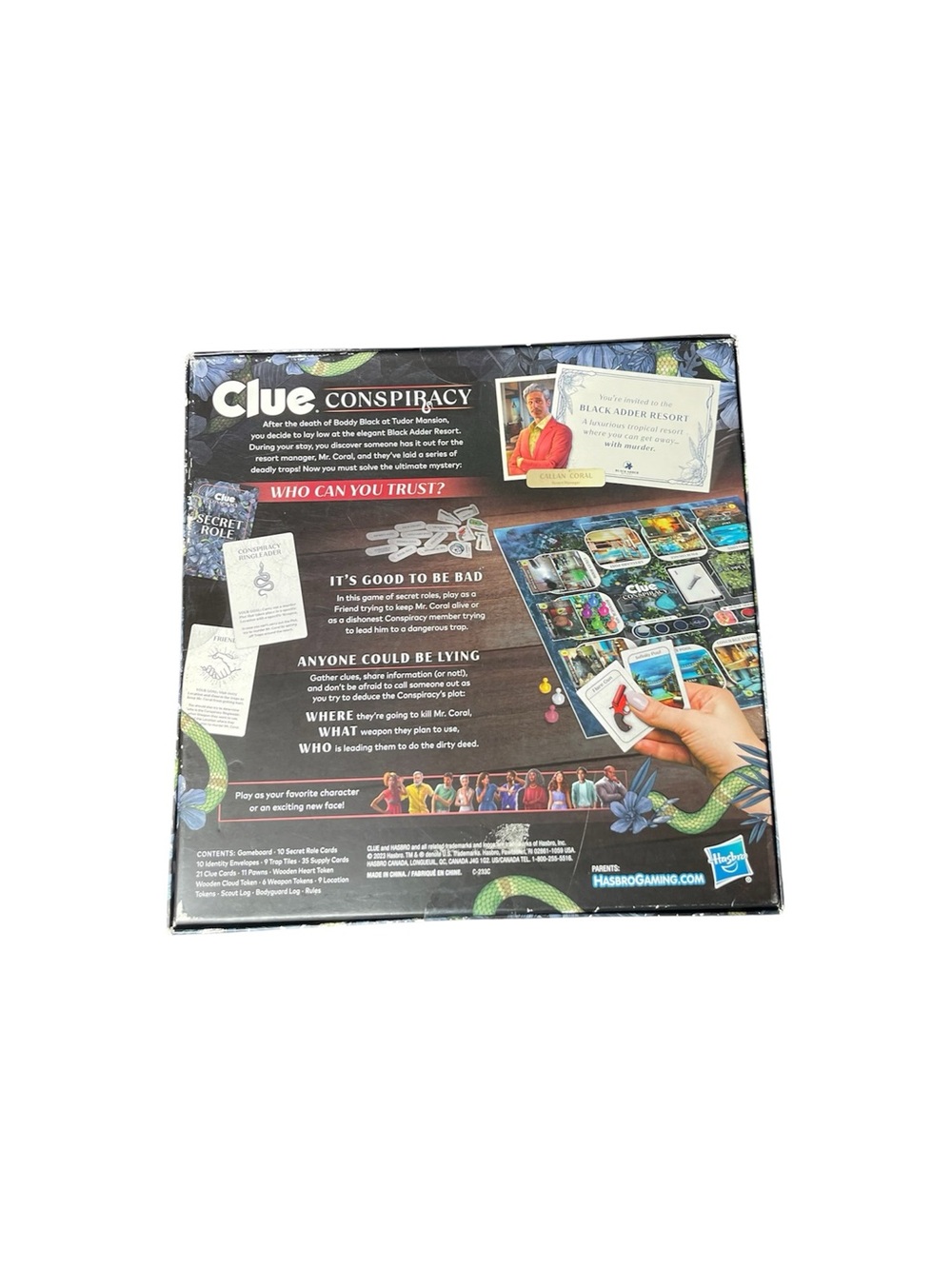 Hasbro Clue Conspiracy Board Game – Blue & Green Box Art - Picture 5 of 5